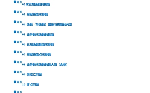 专题15导数与函数的极值、最值（十一大题型+模拟精练）（原卷版）_2025年新高考资料_一轮复习_2025年高考数学一轮复习《重难点题型与知识梳理&bull;高分突破》（新高考专用）