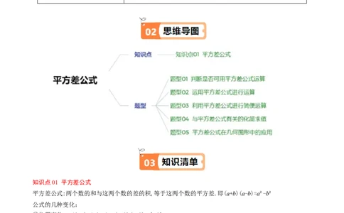 第1章第06讲平方差公式（1个知识点5类热点题型讲练习题巩固）（解析版）_北师大初中数学_7下-北师大版初中数学_7下-初中数学北师大版（2025春季新版）持续更新_4.专项讲练
