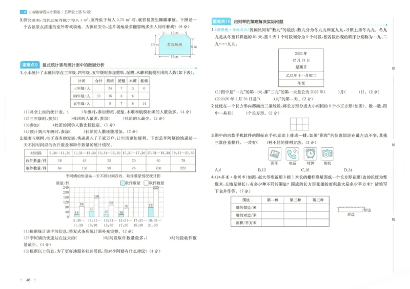 2025秋一本周末小测卷数学5上SJ_小学语数英上册《一本周末小测卷》_25秋1-6年级上册数学苏教版一本周末小测卷