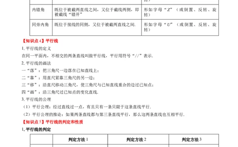 第2章第07讲章节复习专题：相交线与平行线（5个知识点+14大常考题型）（解析版）_北师大初中数学_7下-北师大版初中数学_7下-初中数学北师大版（2025春季新版）持续更新_4.专项讲练