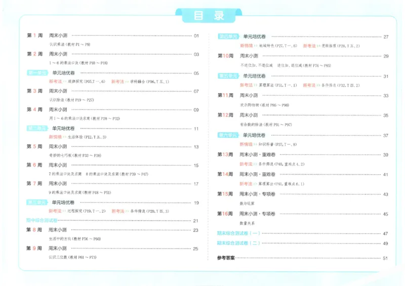 2025秋一本周末小测卷数学2上SJ_小学语数英上册《一本周末小测卷》_25秋1-6年级上册数学苏教版一本周末小测卷