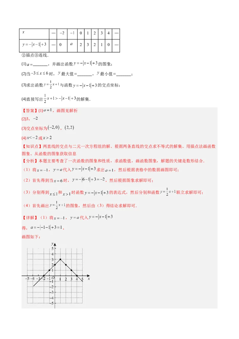 第二章第03讲一元一次不等式与一次函数（1个知识点+5类热点题型讲练+习题巩固）（解析版）_北师大初中数学_8下-北师大版初中数学_旧版-可参考
