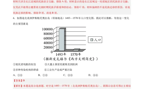 专题突破卷34人口迁徙、文化交融与认同（解析版）_07高考历史_新高考复习资料_2024年新高考复习资料_一轮复习资料_完2024年高考历史一轮复习考点通关卷（新高考通用）_专题突破卷