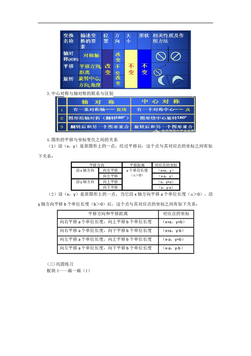 第三章复习_北师大初中数学_8下-北师大版初中数学_旧版-可参考_03教案_全册教案（第1套）_复习教案（赠送）