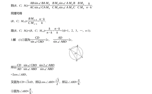 专题二　微创新　解三角形与其他知识的综合问题_02高考数学_2025年新高考资料_二轮复习_2025年高考数学大二轮_2025数学二轮专题复习学生用书Word版文档_专题强化练