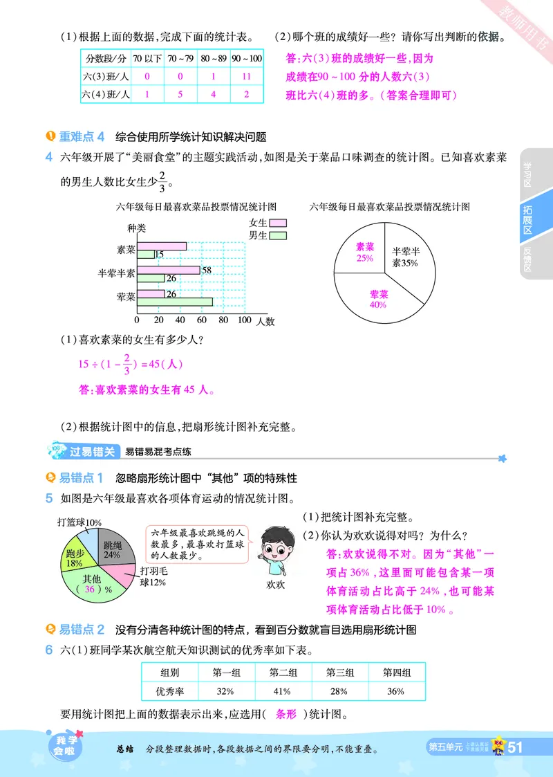 2025秋一遍过数学BSD6上教师用书（答案版）_25秋小学语数英1-6年级上册《一遍过》合集_25秋北师版数学《一遍过》1-6年级上_六年级