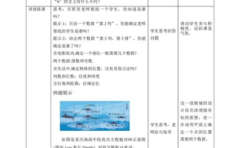 核心素养目标3.1确定位置教学设计_北师大初中数学_8上-北师大版初中数学_旧版_01课件+教案核心素养目标_教案