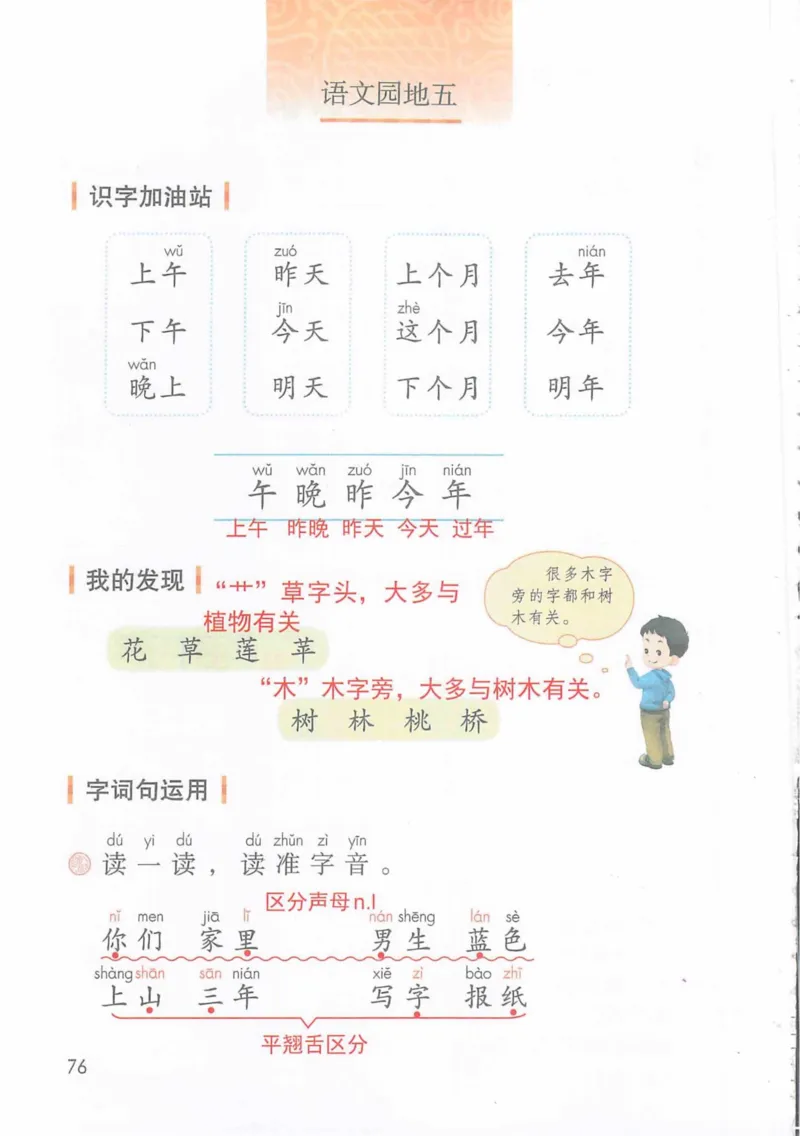 1年级上册_25秋1-6年级语文《课堂笔记》_1-6上册