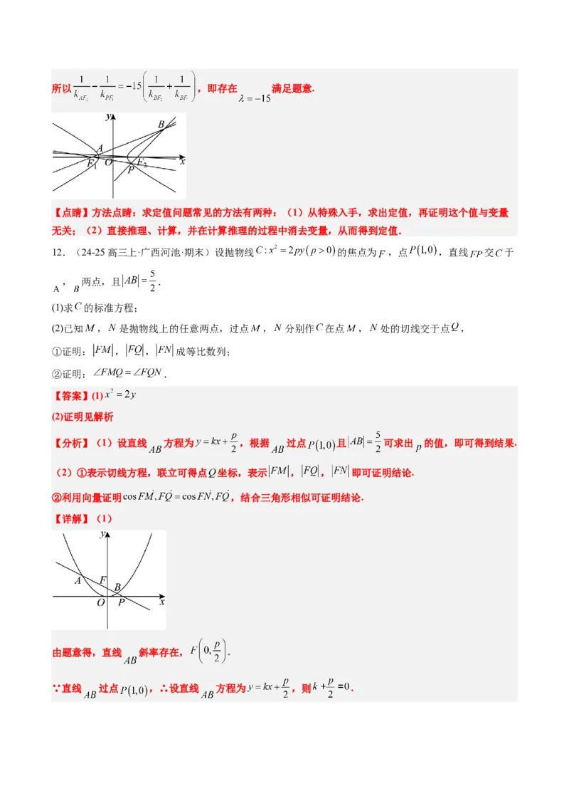 专题15韦达化和非对称韦达的处理（2大题型）-2025年高考数学二轮热点题型归纳与变式演练（新高考通用）（解析版）_2025年新高考资料_二轮复习_一、题型突破_重难题型&bull;解题技巧攻略