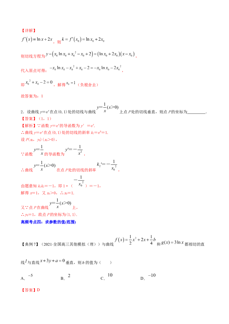 专题4.1导数的概念、运算及导数的几何意义2022年高考数学一轮复习讲练测（新教材新高考）（讲）解析版_02高考数学_新高考复习资料_2022年新高考资料