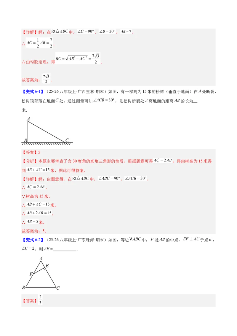 第一章三角形的证明及其应用（必备知识+14题型+分层检测）（复习讲义）（解析版）_北师大初中数学_8下-北师大版初中数学_2026春新版_第二套-东方_02.北师大数学8下试题+复习26春