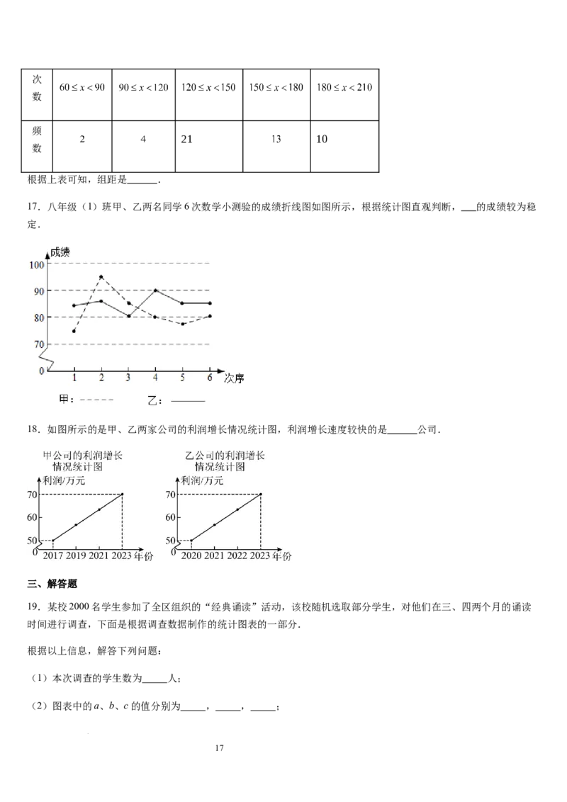 北师大版第16讲数据的收集与整理（10个知识点+8种题型+过关检测）（原卷版）_北师大初中数学_7上-北师大版初中数学_7上-初中数学北师大（2024新版）持续更新_03课件+练习