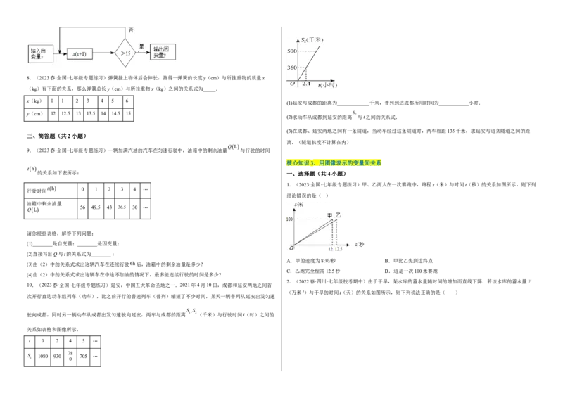 单元测试第三章变量之间的关系（A卷&middot;知识通关练）（考试版）_new_北师大初中数学_7下-北师大版初中数学_7下-初中数学北师大版（旧版）赠送_05习题试卷_2单元试卷