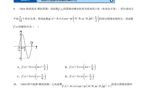 专题5.4三角函数的图象与性质（练习）（举一反三）（新高考专用）（原卷版）_02高考数学_2025年新高考资料_二轮复习_2025年高考数学二轮复习举一反三专练（新高考专用）3379928