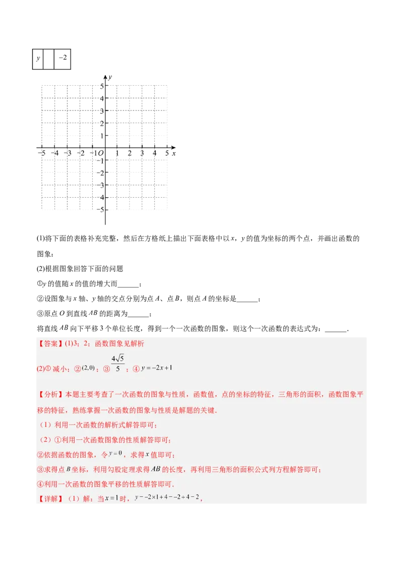第4章一次函数（复习讲义）（教师版）_北师大初中数学_8上-北师大版初中数学_初中数学北师大8上-2025秋季新版_第二套推荐25_10复习讲义+复习课件