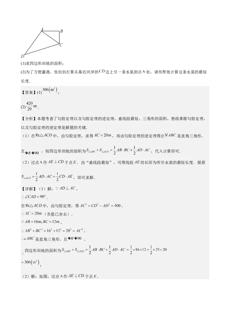 期中模拟卷01（北师大版2024）（全解全析）_北师大初中数学_8上-北师大版初中数学_初中数学北师大8上-2025秋季新版_第二套推荐25_07习题试卷_期中试卷_期中模拟卷01