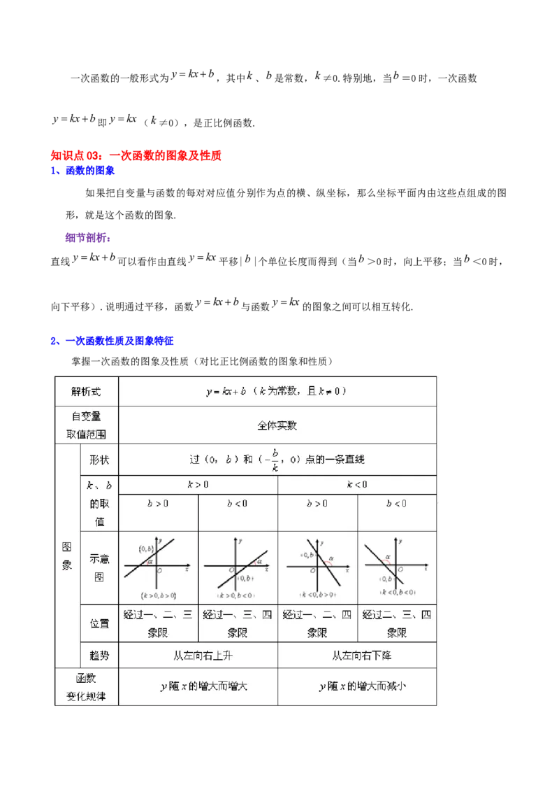 第4章《一次函数》（原卷版）_北师大初中数学_8上-北师大版初中数学_旧版_06专项讲练_培优方案2022-2023学年八年级数学上册章节重点复习考点讲义（北师大版）