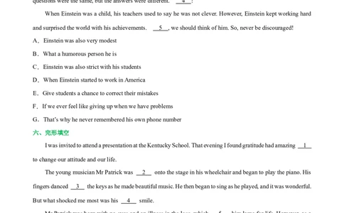 人教新版选择性必修一&bull;Unit1亮点练-过高考2023年高考英语大一轮单元复习课件与检测（人教版新教材新高考专用）（原卷版）_03高考英语_新高考复习资料_2023年新高考资料