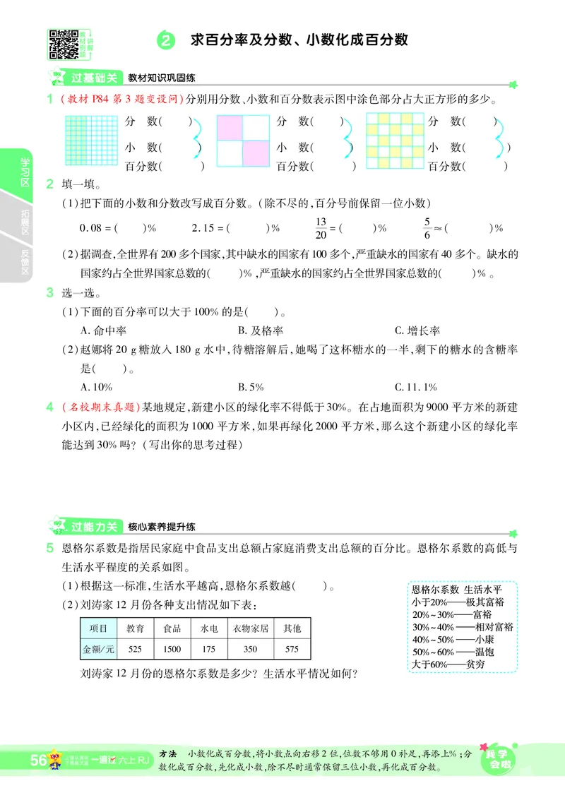 2025秋一遍过数学RJ6上_25秋小学语数英1-6年级上册《一遍过》合集_25秋人教版数学《一遍过》1-6年级上_六年级上册