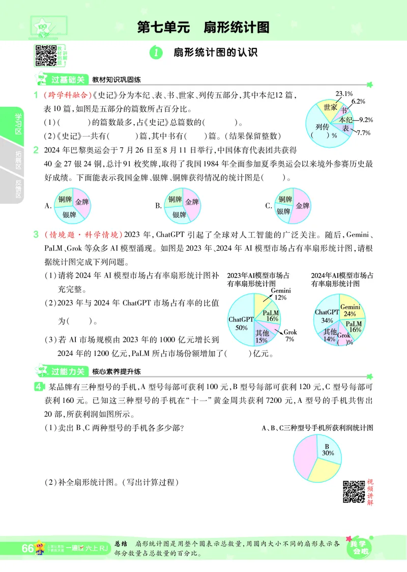 2025秋一遍过数学RJ6上_25秋小学语数英1-6年级上册《一遍过》合集_25秋人教版数学《一遍过》1-6年级上_六年级上册