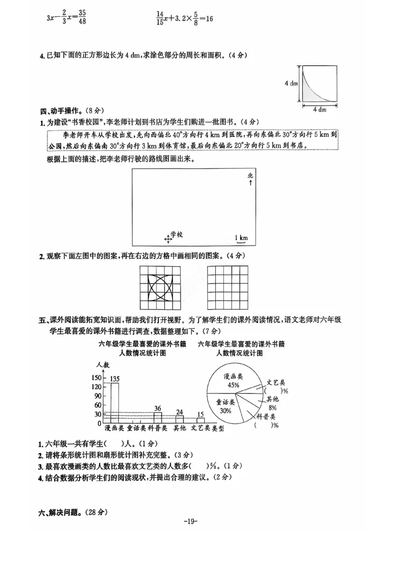2024+秋六年级数学期末试卷（人教版）_小学1-6年级常用的上册资源汇总_六年级上册资料(1)