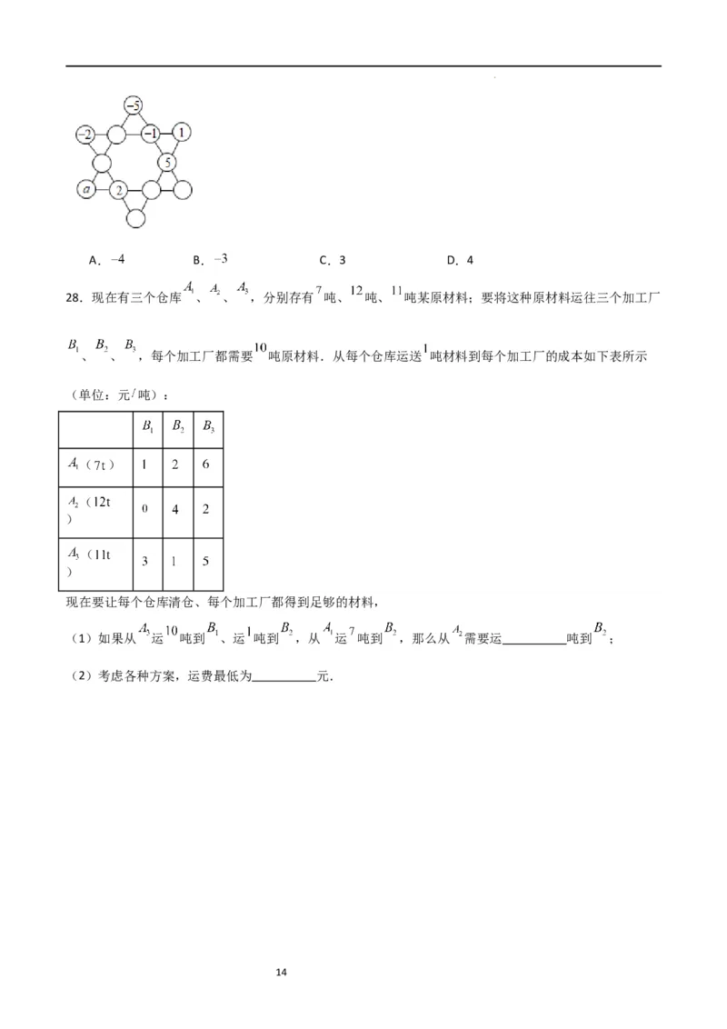 特训02有理数及其运算压轴题（八大压轴题型归纳）（含数轴上单、双、三动点问题）（原卷版）_北师大初中数学_7上-北师大版初中数学_7上-初中数学北师大（旧版）赠送_06专项讲练