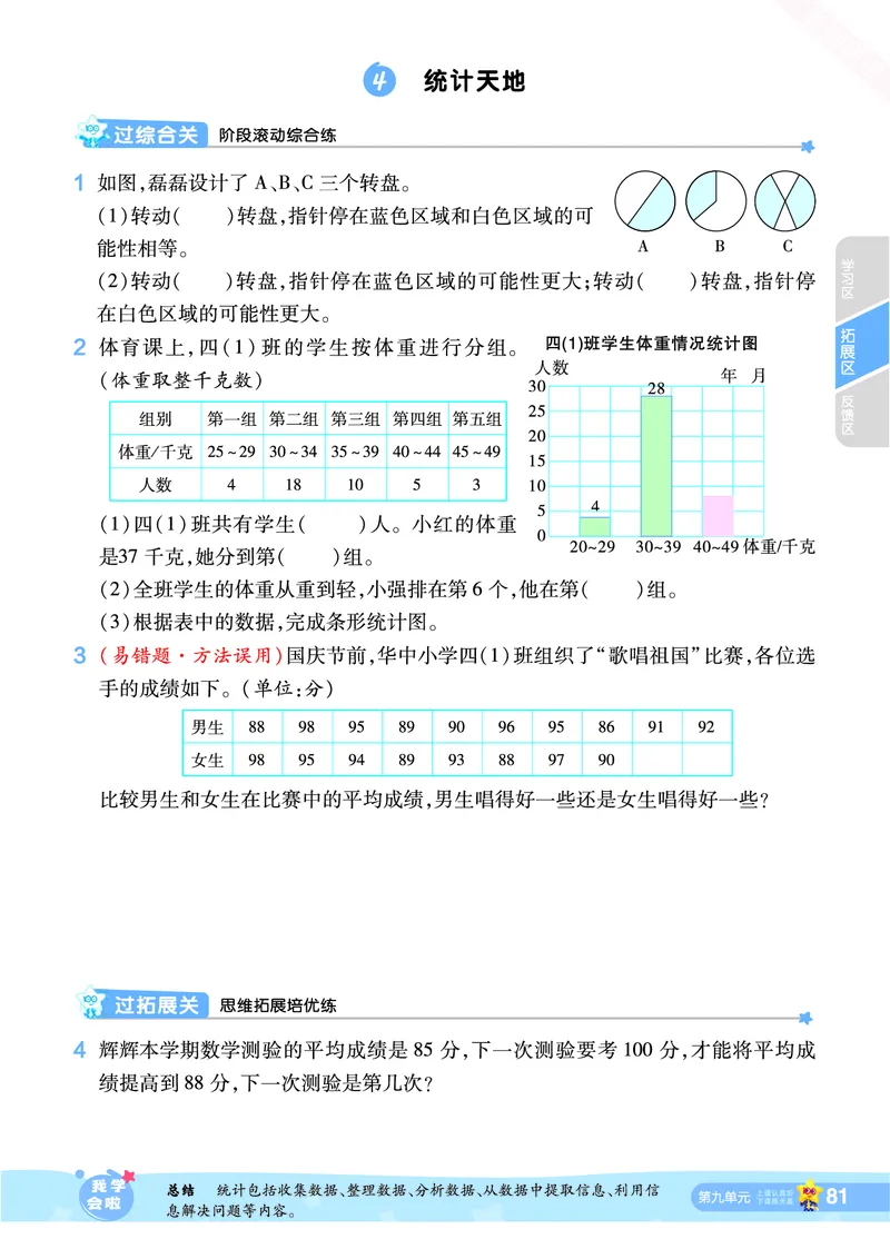 2025秋一遍过数学SJ4上_25秋小学语数英1-6年级上册《一遍过》合集_25秋苏教版数学《一遍过》1-6年级上_四年级