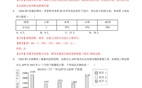 第6章数据的收集与整理（解析版）_北师大初中数学_7上-北师大版初中数学_7上-初中数学北师大（2024新版）持续更新_03课件+练习_2024-2025学年七年级数学上册同步精品课堂（北师大版2024）
