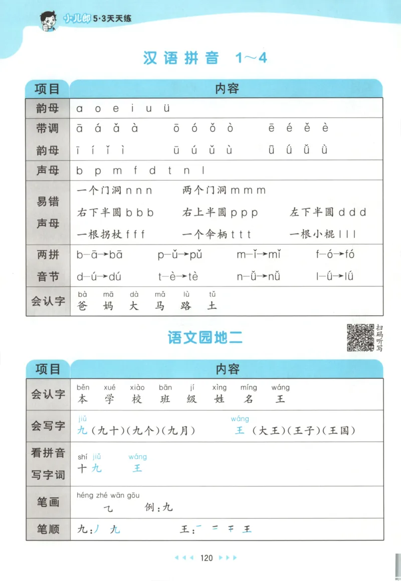 2025秋53天天练+课堂笔记+测评卷语文1上_25秋53天天练语数1-6年级上册_53天天练语文25年上册1-6（主书+课堂笔记+测评卷）完整版