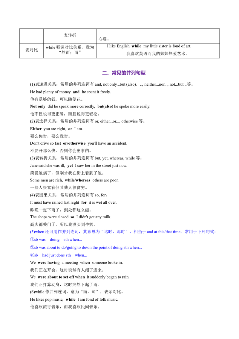 专题12连词和并列复合句（讲义）（解析版）_2025年新高考资料_二轮复习_01高考语文等多个文件_上好课2025年高考英语二轮复习讲练测（新高考通用）_第三部分语法知识