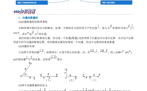 专题5.5平面向量的数量积及其应用-重难点题型精讲（举一反三）（新高考地区专用）（原卷版）_02高考数学_新高考复习资料_2023年新高考资料_一轮复习