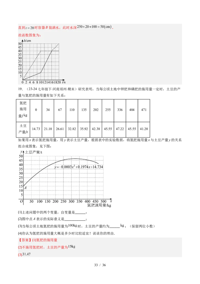 第6章第02讲用关系式、图象表示变量间的关系（4个知识点+4类热点题型讲练+习题巩固）（解析版）_北师大初中数学_7下-北师大版初中数学_7下-初中数学北师大版（2025春季新版）持续更新