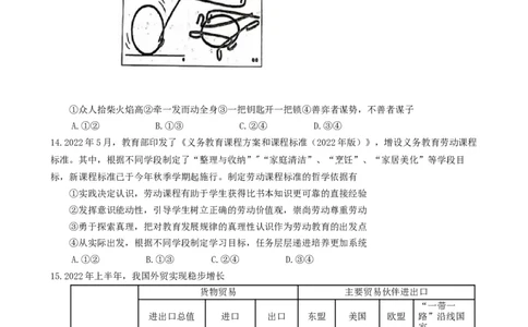 云南省昆明市第三中学2022-2023学年高三上学期10月月考文科综合试题_07高考历史_历史高考模拟题_旧高考_2023年