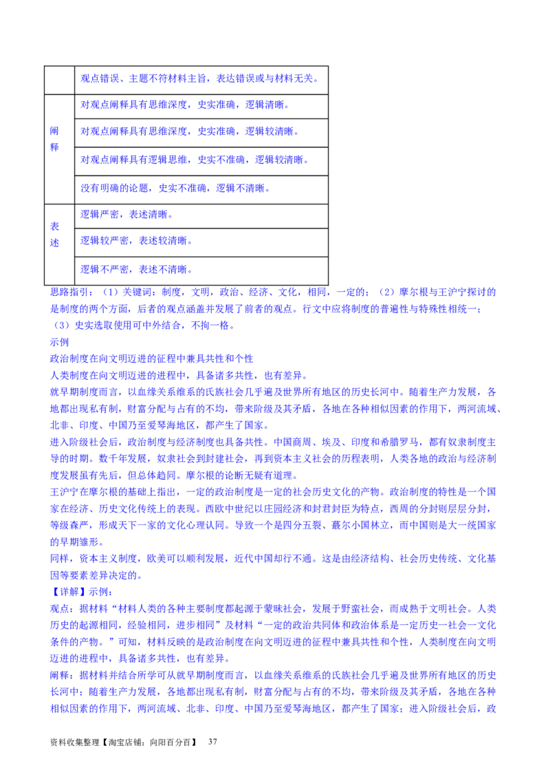 主题08古代文明的产生与发展及中古时期的世界（主观题专练50题）（解析版）_07高考历史_新高考复习资料_2024年新高考复习资料_一轮复习资料_世界史板块