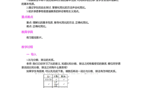 2.比的基本性质_小学1-6年级常用的上册资源汇总_六年级上册资料(1)_七彩课堂人教版数学六年级上册教学资源包_第四单元比_单元资料汇总_学案教案_教案