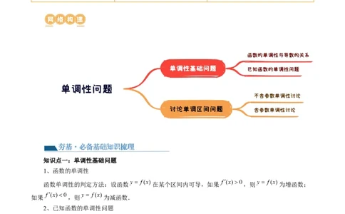 第02讲单调性问题（讲义）（原卷版）_2024年新高考资料_1.2024一轮复习_2024年高考数学一轮复习讲练测（新教材新高考）_第三章一元函数的导数及其应用