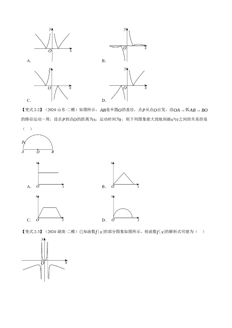 专题2.7函数图象与函数零点问题八大题型（讲义）（举一反三）（新高考专用）（原卷版）_2025年新高考资料_二轮复习_一、热点题型篇