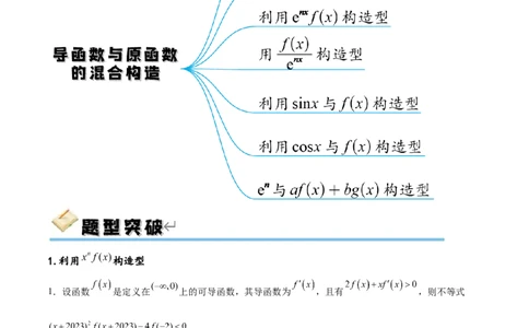 专题突破卷06导函数与原函数的七种混合构造（原卷版）_02高考数学_新高考复习资料_2024年新高考资料_一轮复习资料_完2024年高考数学一轮复习考点通关卷（新高考）_专题突破卷