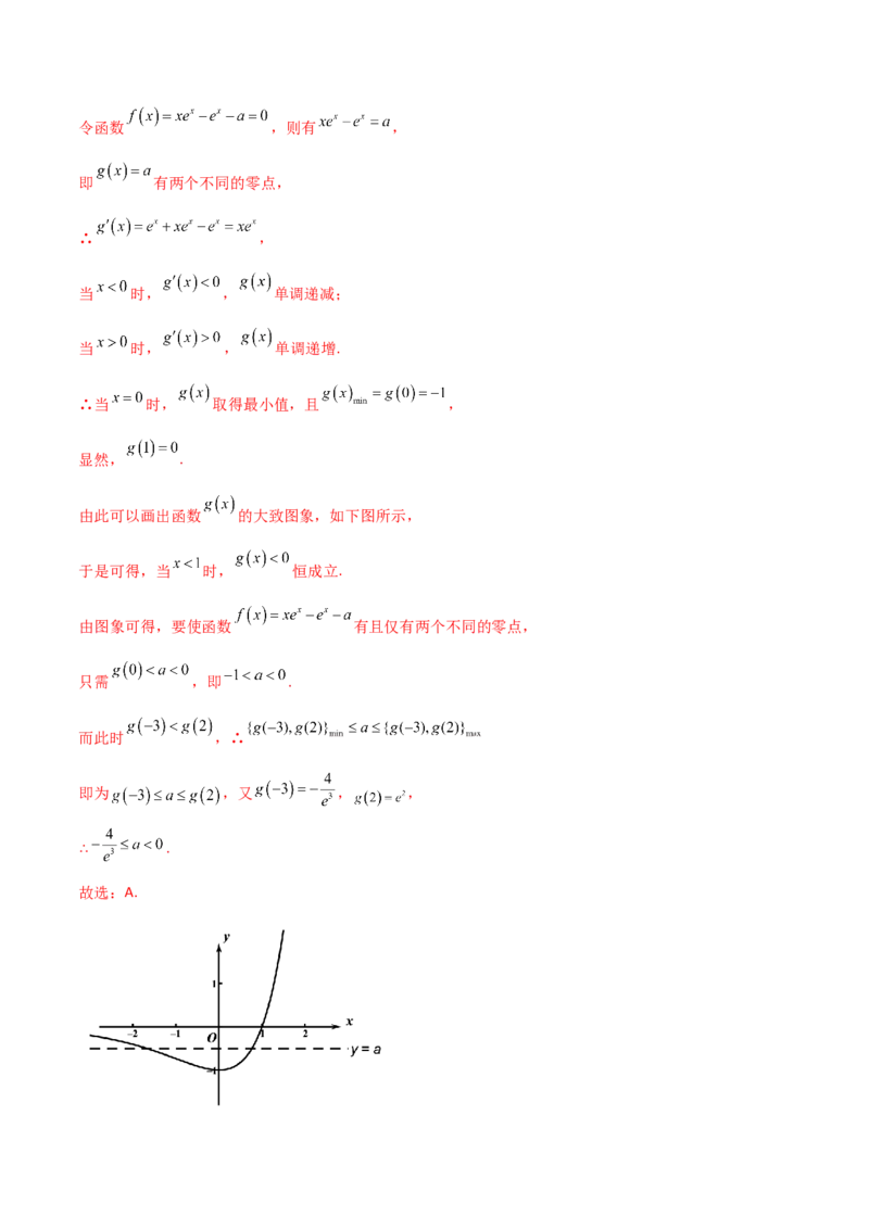 专题40导数压轴选择填空必刷100题(解析版)_02高考数学_新高考复习资料_2022年新高考资料_千题百练2022高考数学