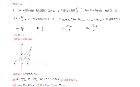 第06讲双曲线及其性质（练习）（解析版）_2024年新高考资料_1.2024一轮复习_2024年高考数学一轮复习讲练测（新教材新高考）_第八章平面解析几何