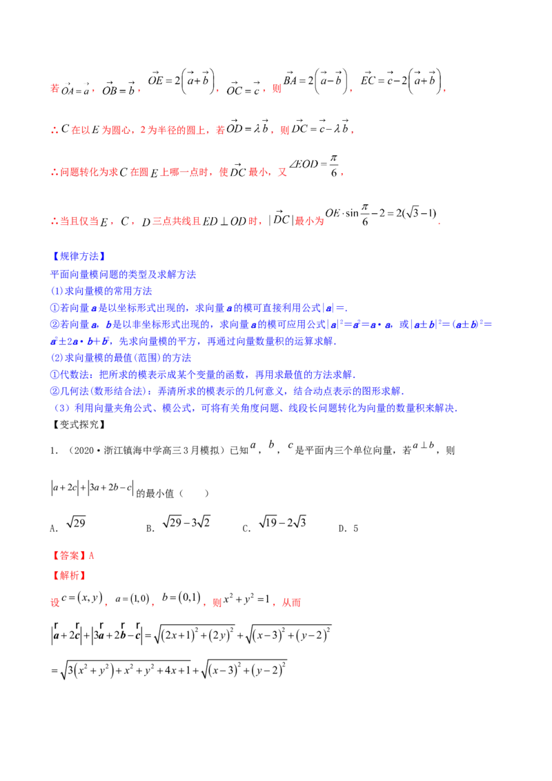 专题6.2平面向量的基本定理及坐标表示2022年高考数学一轮复习讲练测（新教材新高考）（讲）解析版_02高考数学_新高考复习资料_2022年新高考资料