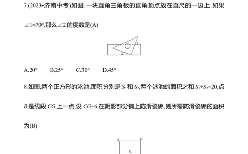 期末素养评估(第一至第六章)_北师大初中数学_7下-北师大版初中数学_7下-初中数学北师大版（2025春季新版）持续更新_6.习题试卷_期中期末