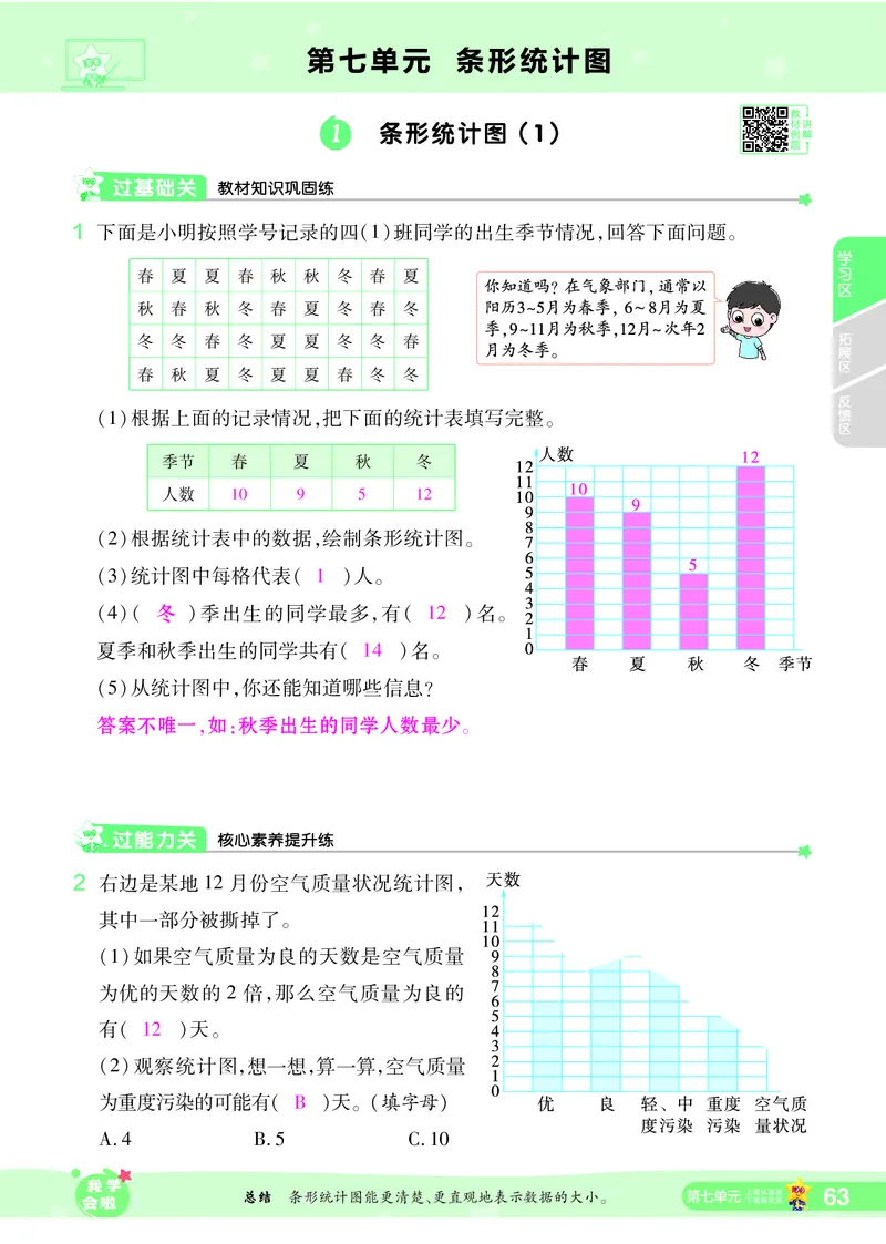 2025秋一遍过数学RJ4上教师用书（答案版）_25秋小学语数英1-6年级上册《一遍过》合集_25秋人教版数学《一遍过》1-6年级上_四年级上册