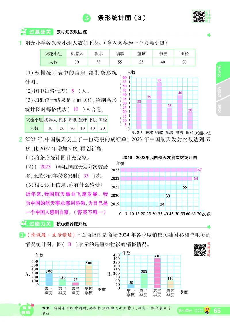 2025秋一遍过数学RJ4上教师用书（答案版）_25秋小学语数英1-6年级上册《一遍过》合集_25秋人教版数学《一遍过》1-6年级上_四年级上册