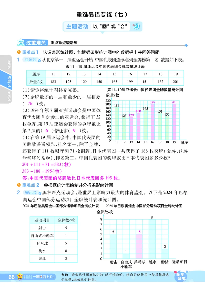2025秋一遍过数学RJ4上教师用书（答案版）_25秋小学语数英1-6年级上册《一遍过》合集_25秋人教版数学《一遍过》1-6年级上_四年级上册