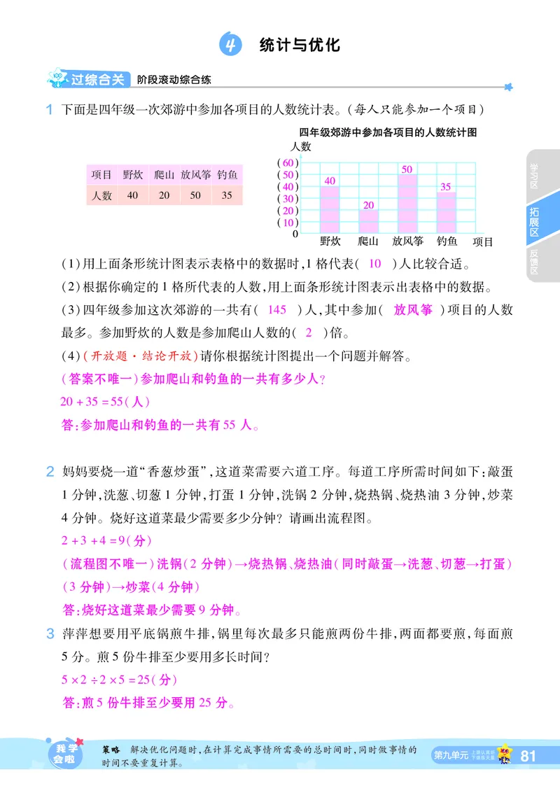 2025秋一遍过数学RJ4上教师用书（答案版）_25秋小学语数英1-6年级上册《一遍过》合集_25秋人教版数学《一遍过》1-6年级上_四年级上册