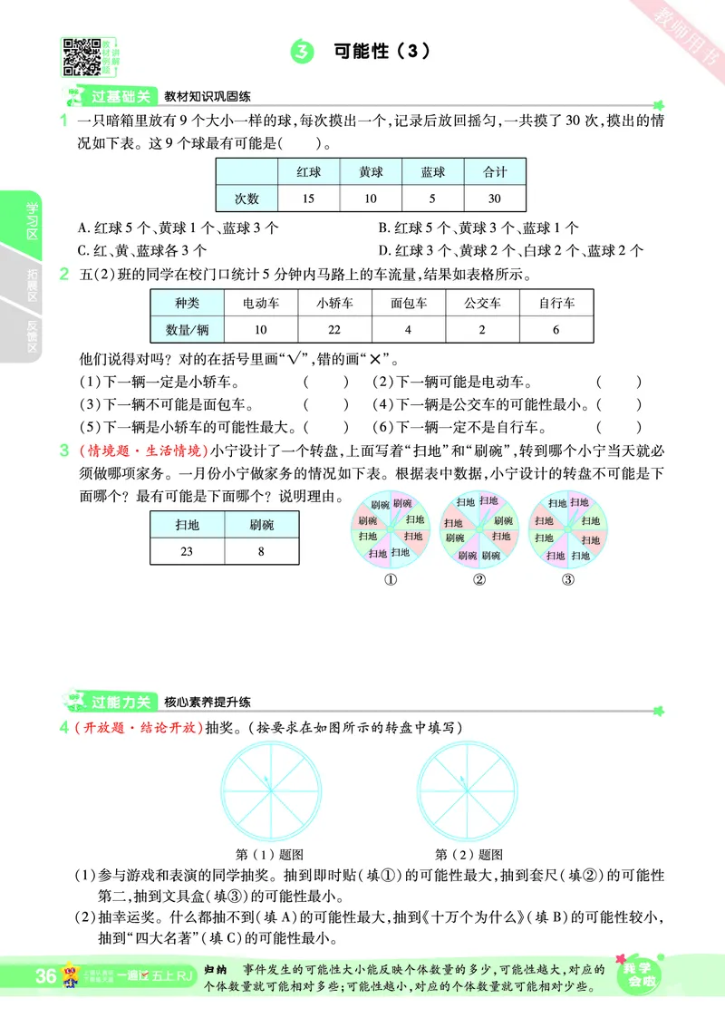 2025秋一遍过数学RJ5上_25秋小学语数英1-6年级上册《一遍过》合集_25秋人教版数学《一遍过》1-6年级上_五年级上册