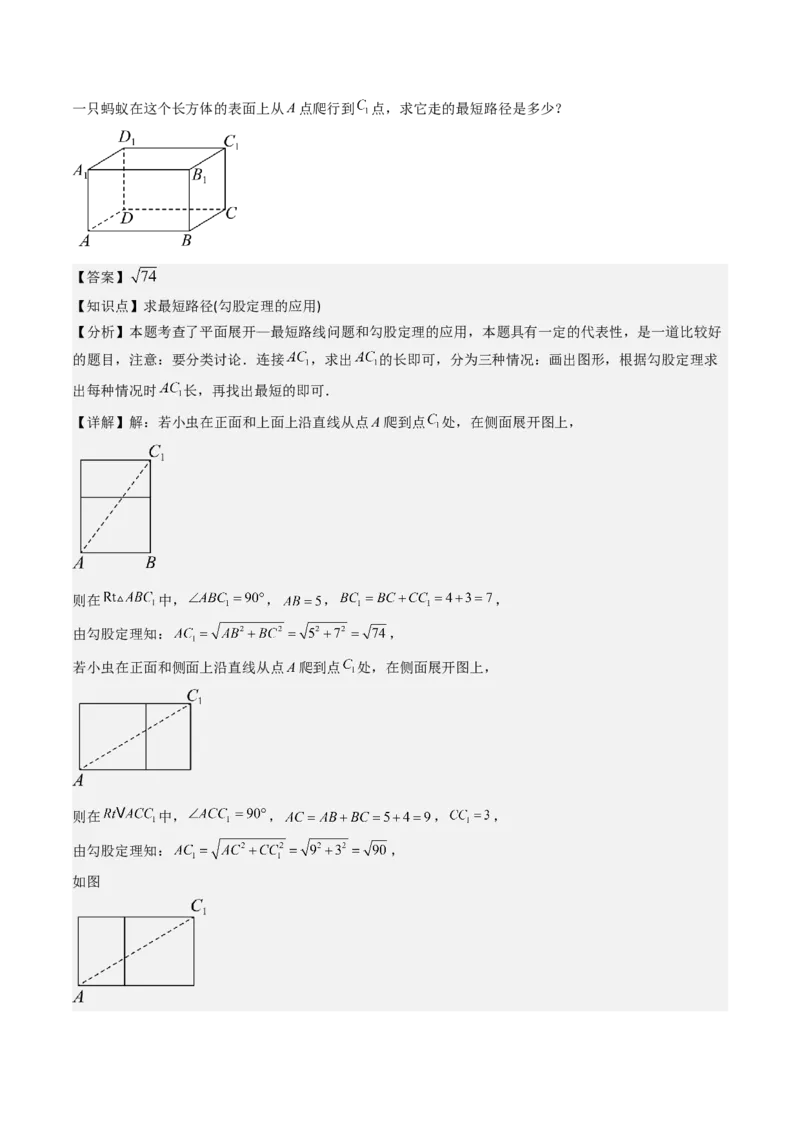 第01讲勾股定理期中期末重要题型复习(10类热点题型讲练)（解析版）_北师大初中数学_8上-北师大版初中数学_旧版_05习题试卷