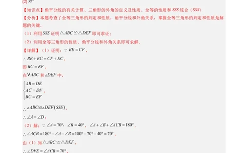 第4章第04讲解题技巧专题：判定三角形全等之三大基本思路（3类热点题型讲练）（解析版）_北师大初中数学_7下-北师大版初中数学_7下-初中数学北师大版（2025春季新版）持续更新