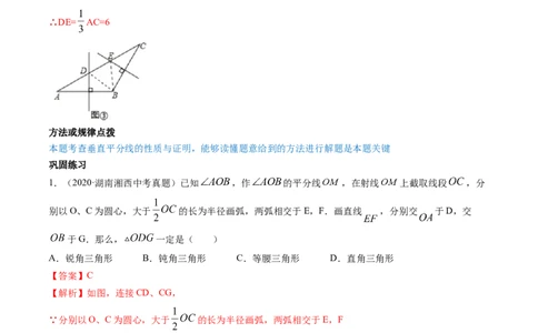 第一章重点突破训练：三角形的证明类型题举例-简单数学之八年级下册同步讲练（解析版）（北师大版）_北师大初中数学_8下-北师大版初中数学_旧版-可参考_06专项讲练